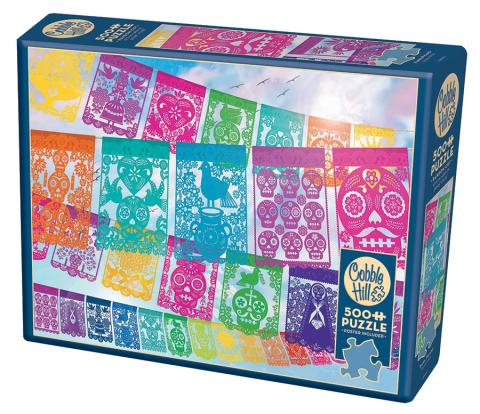 1000pc Cobble Hill puzzle - Papel Picado image 0